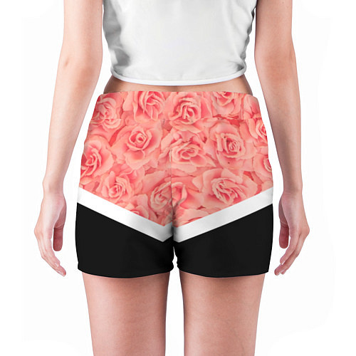 Женские шорты Розовые розы / 3D-принт – фото 4