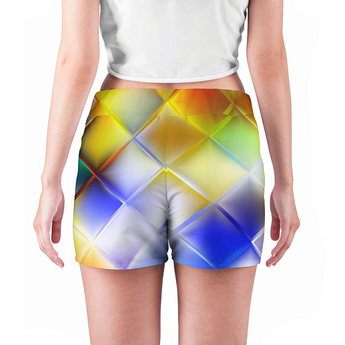 Женские шорты Colorful squares / 3D-принт – фото 4
