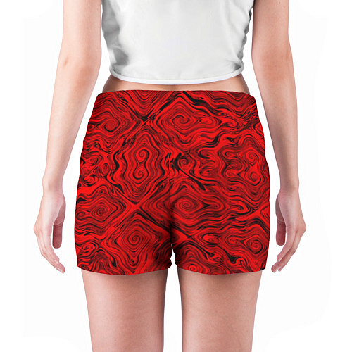 Женские шорты Tie-Dye red / 3D-принт – фото 4