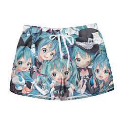 Шорты женские Hatsune Miku, цвет: 3D-принт
