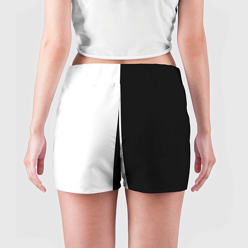 Женские шорты Infiniti: Black & White / 3D-принт – фото 4