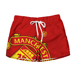 Шорты женские FC Man United: Red Exclusive, цвет: 3D-принт