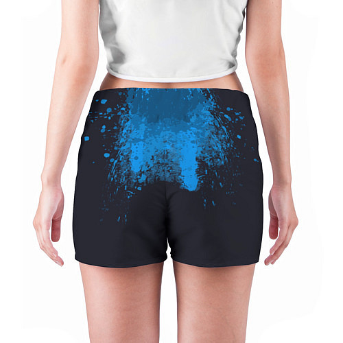 Женские шорты Android Blood: Blue / 3D-принт – фото 4