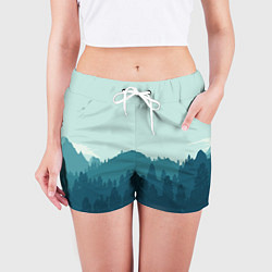 Шорты женские Firewatch Wood, цвет: 3D-принт — фото 2