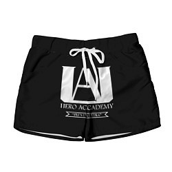 Шорты женские UA HERO ACADEMY logo, цвет: 3D-принт