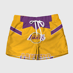 Шорты женские Los Angeles Lakers, цвет: 3D-принт
