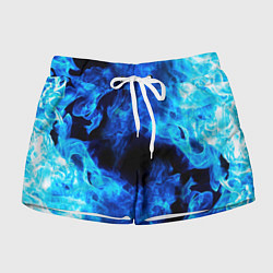 Шорты женские СИНИЙ ОГОНЬ, цвет: 3D-принт
