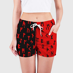 Шорты женские РУНЫ, цвет: 3D-принт — фото 2