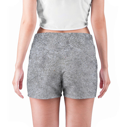Женские шорты Серый бетон / 3D-принт – фото 4