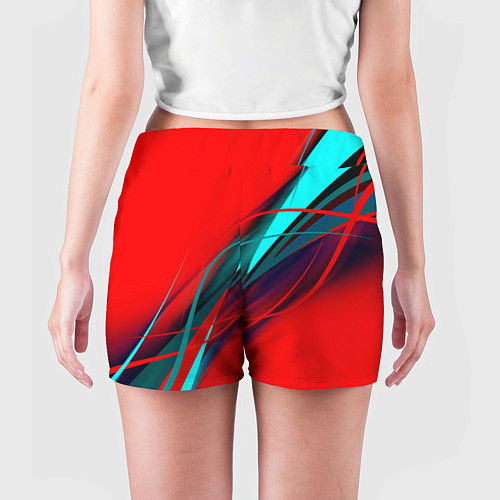 Женские шорты GEOMETRY STRIPES / 3D-принт – фото 4