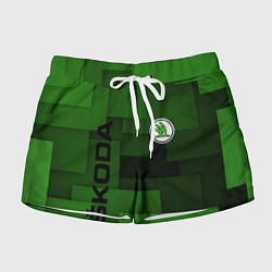 Шорты женские SKODA, цвет: 3D-принт