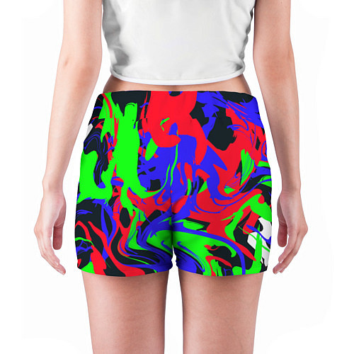 Женские шорты Абстрактные краски / 3D-принт – фото 4