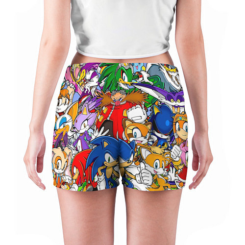 Женские шорты Sonic / 3D-принт – фото 4