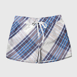 Шорты женские Шотландка Z, цвет: 3D-принт