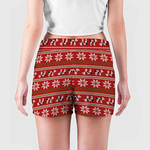 Женские шорты Свитер с быками / 3D-принт – фото 4