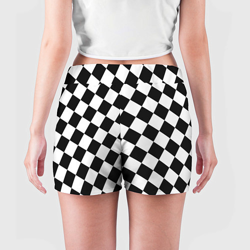 Женские шорты Клетки / 3D-принт – фото 4