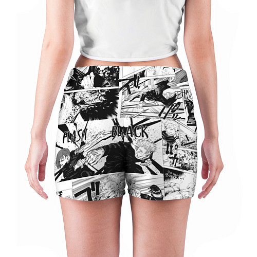 Женские шорты Магическая битва манга / 3D-принт – фото 4