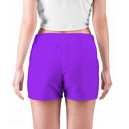 Женские шорты Фиолетовый / 3D-принт – фото 4