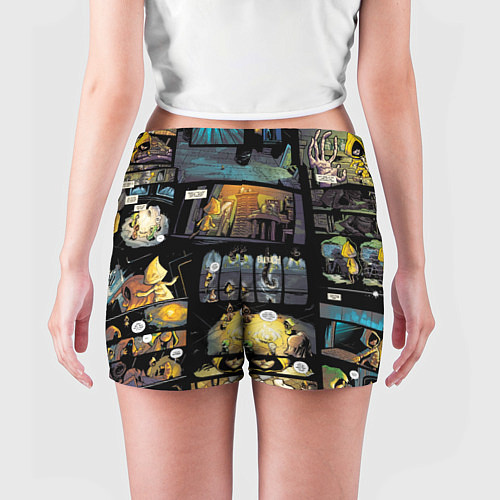 Женские шорты LITTLE NIGHTMARES / 3D-принт – фото 4