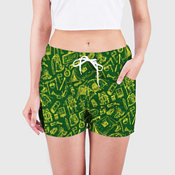 Шорты женские Кемпинг, цвет: 3D-принт — фото 2