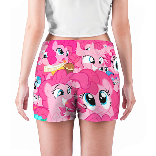 Женские шорты Pinkie Pie pattern / 3D-принт – фото 4