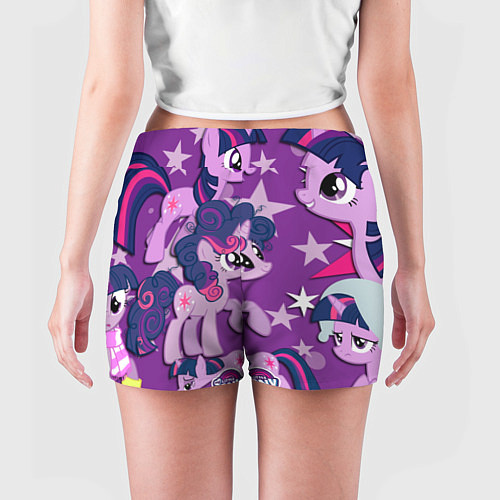 Женские шорты Twilight Sparkle / 3D-принт – фото 4