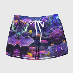 Женские шорты Коралловые рыбки