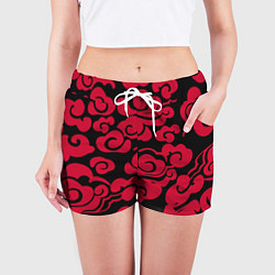 Шорты женские Красное облако, цвет: 3D-принт — фото 2
