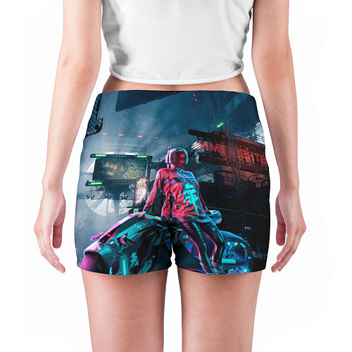 Женские шорты Cyberpunk / 3D-принт – фото 4