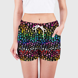 Шорты женские ПЕРСОНАЖИ ИГРЫ FNF, цвет: 3D-принт — фото 2