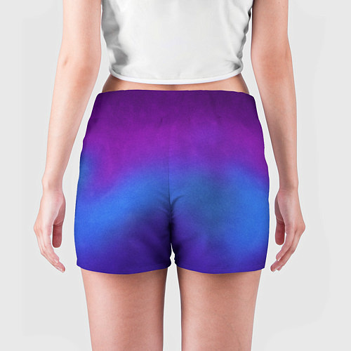 Женские шорты Leather gradient / 3D-принт – фото 4