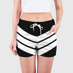 Шорты женские Три полоски, цвет: 3D-принт — фото 2
