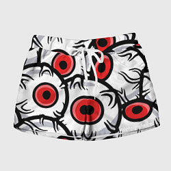 Шорты женские ГЛАЗА ЗЛОДЕЯ RED EYES, цвет: 3D-принт