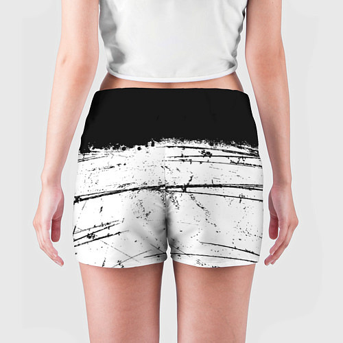 Женские шорты ИСПАЧКАННЫЙ КРАСКОЙ / 3D-принт – фото 4
