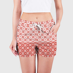 Шорты женские Алатырь Славянский Символ, цвет: 3D-принт — фото 2