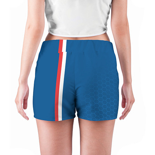 Женские шорты PSG SPORT STRIPES UNIFORM / 3D-принт – фото 4