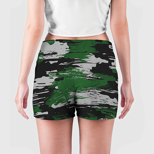 Женские шорты Green Paint Splash / 3D-принт – фото 4