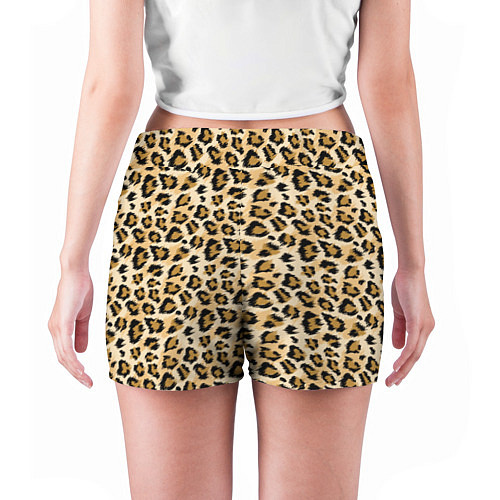 Женские шорты Пятна Дикого Леопарда / 3D-принт – фото 4