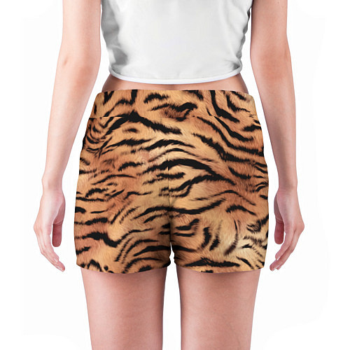 Женские шорты Шкура тигра текстура / 3D-принт – фото 4