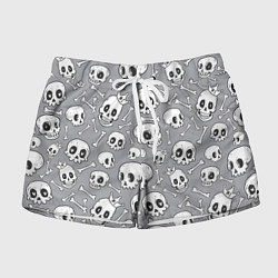 Шорты женские Skulls & bones, цвет: 3D-принт