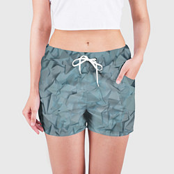 Шорты женские ЛеДяная Геометрия, цвет: 3D-принт — фото 2