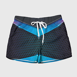 Шорты женские 3D NEON БРОНЬ, цвет: 3D-принт