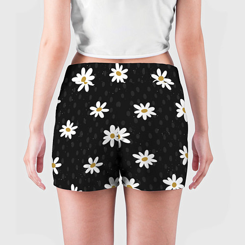 Женские шорты Daisies Ромашки / 3D-принт – фото 4