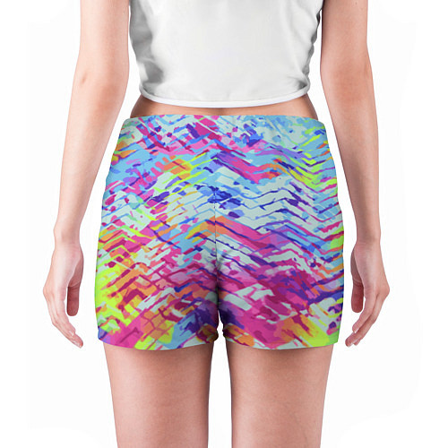 Женские шорты Color vanguard pattern / 3D-принт – фото 4