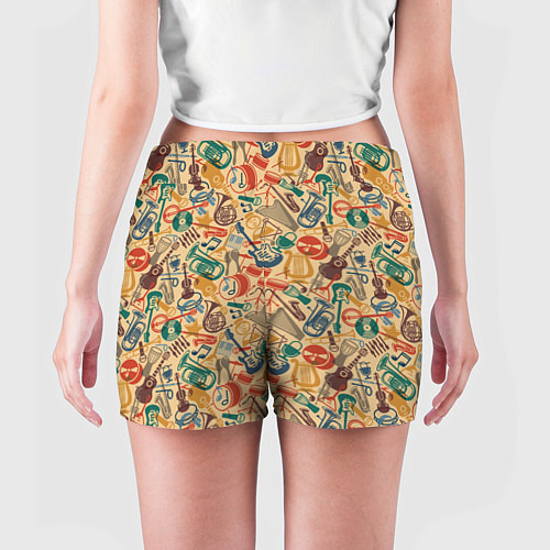 Женские шорты Инструменты Музыкальные / 3D-принт – фото 4