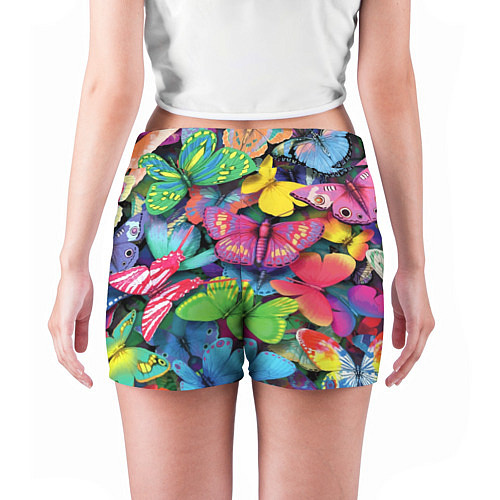 Женские шорты Стая бабочек Pattern / 3D-принт – фото 4