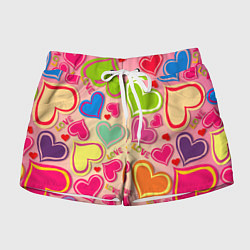 Женские шорты ЛЮБОВНЫЕ СЕРДЕЧКИ LOVE HEARTS