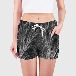 Шорты женские Абстрактный фрактальный паттерн Abstract Fractal p, цвет: 3D-принт — фото 2