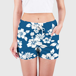 Шорты женские Цветочный паттерн Минимализм, цвет: 3D-принт — фото 2