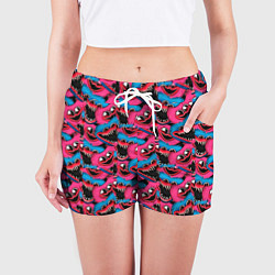 Шорты женские POPPY PLAYTIME HAGGY WAGGY AND KISSY MISSY ПАТТЕРН, цвет: 3D-принт — фото 2